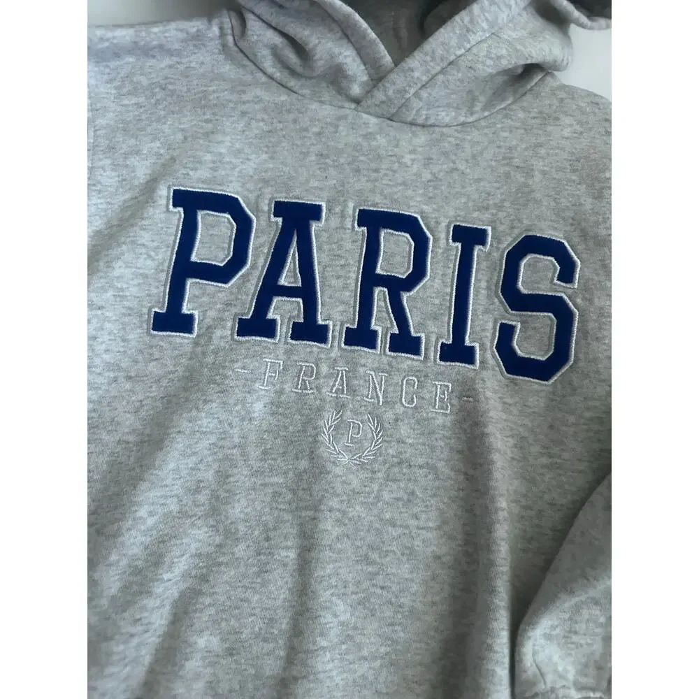 H&M Light Grey Paris Graphic Sweatshirt - Relaxed Fit - Picture 2 of 4